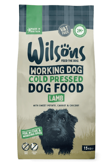Wilsons Working Cold Pressed Lamb Complete Dog Food 15kg - Ashurst Equestrian & Country