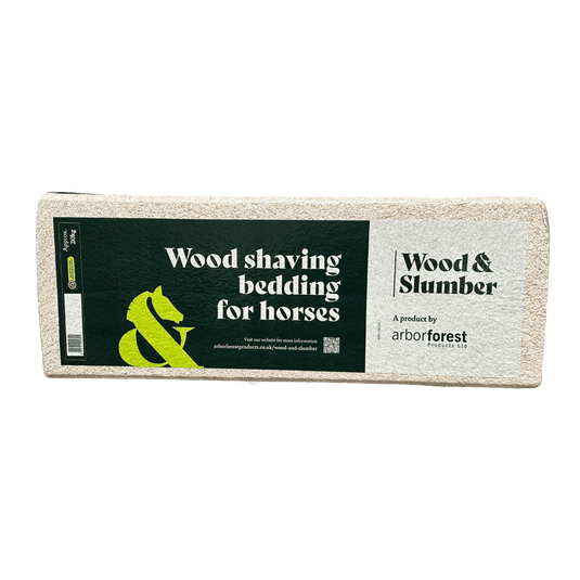 Wood & Slumber Wood Shavings 20kg – Full Pallet (48 Bales) - Ashurst Equestrian & Country