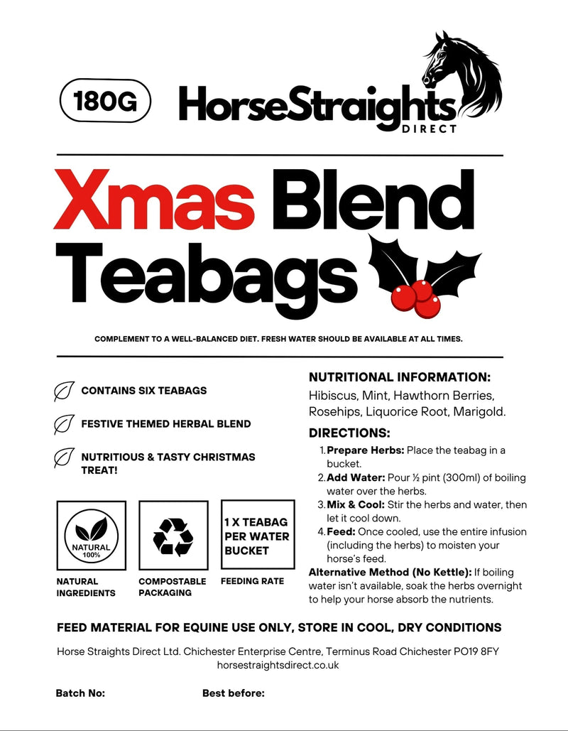 Load image into Gallery viewer, Xmas Blend Teabags - 1 Pouch (6 Teabags) - Ashurst Equestrian &amp; Country
