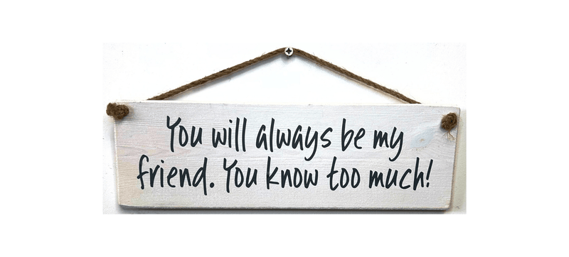 Load image into Gallery viewer, You will always be my friend, handmade hanging wood sign - Ashurst Equestrian &amp; Country
