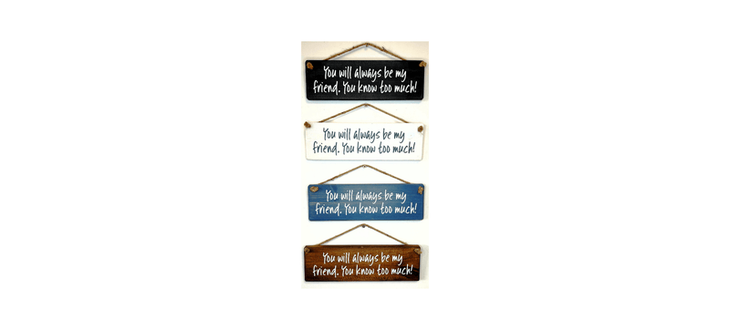 Load image into Gallery viewer, You will always be my friend, handmade hanging wood sign - Ashurst Equestrian &amp; Country

